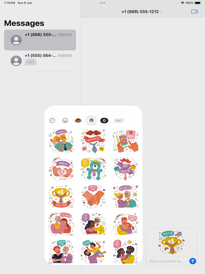 Father’s Day Stickers 2024