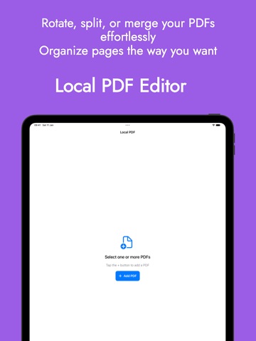 Local PDF iPad screenshot