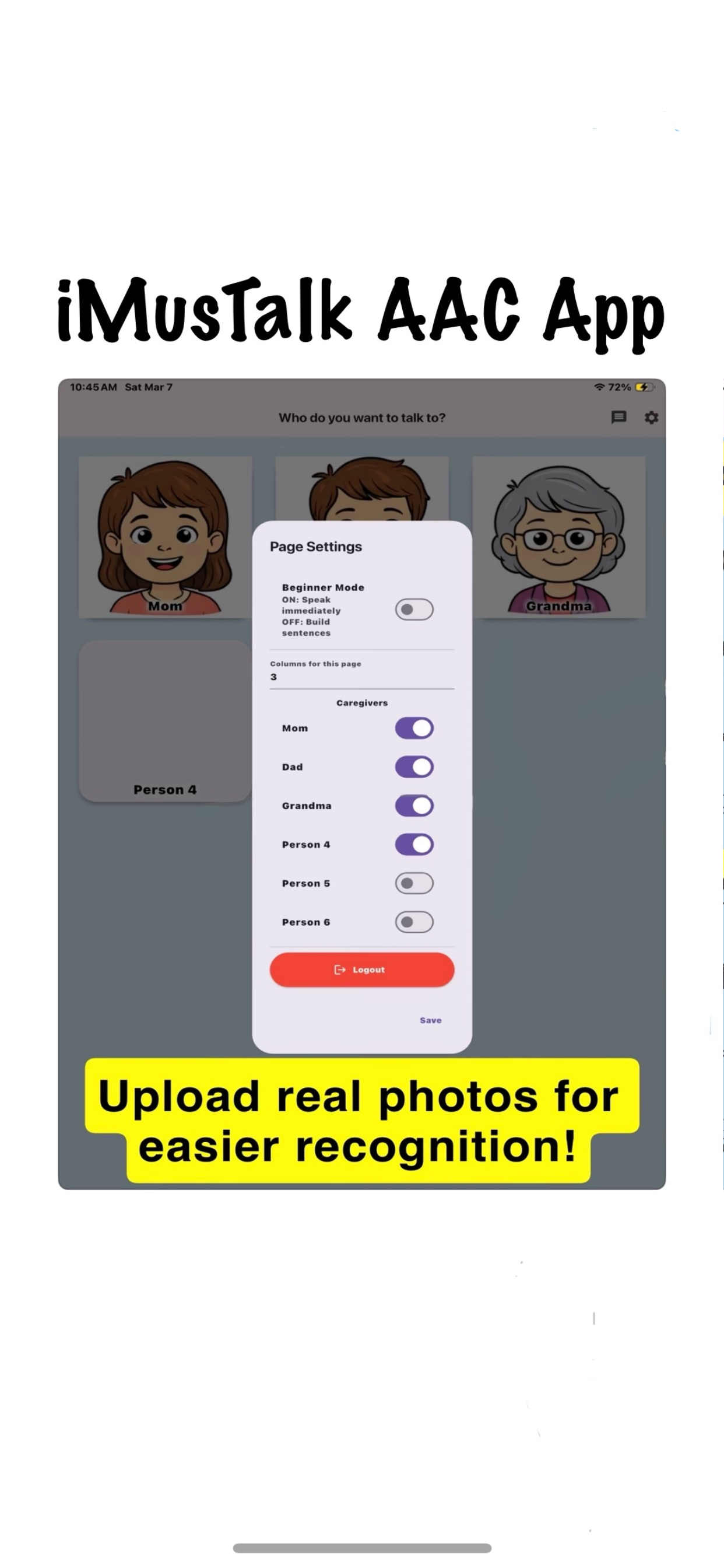 iMusTalk AAC & Messaging app screenshot 3