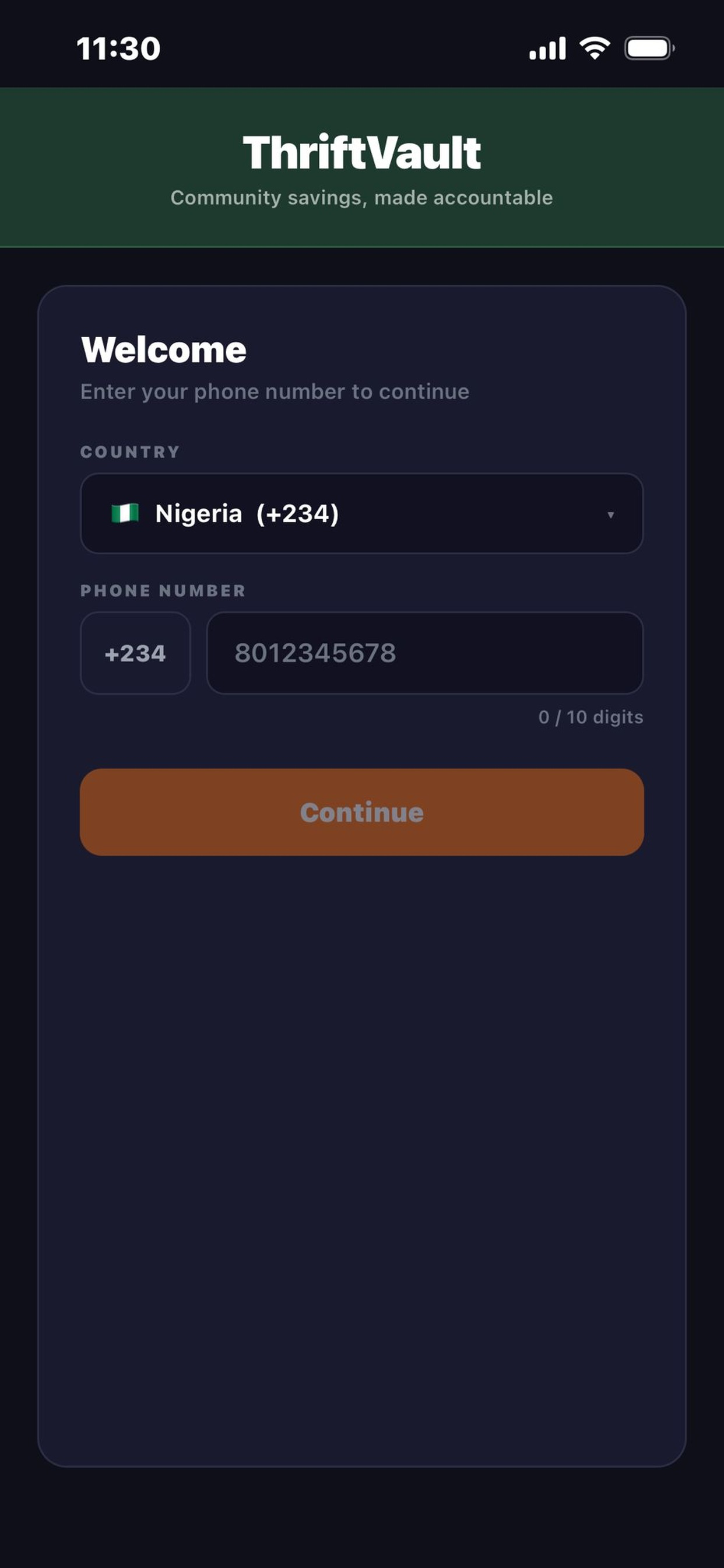 ThriftVault screenshot 3