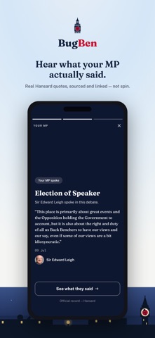 BugBen — Bills, MPs & Votes iPhone screenshot 6