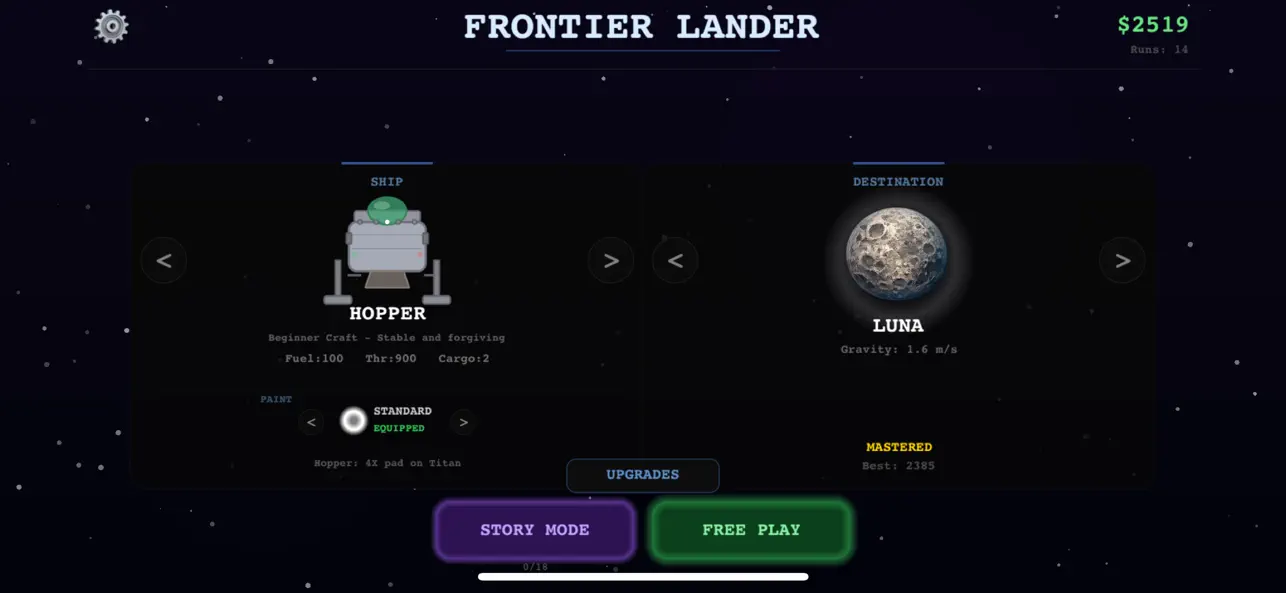 Screenshot #2 pour Frontier Lander