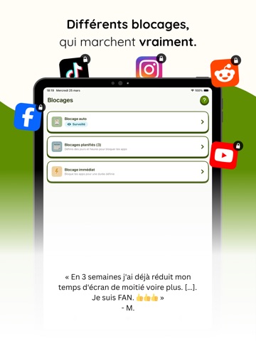 Detox: Temps d'écran iPad screenshot 3