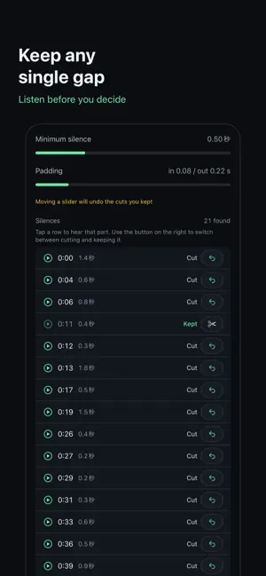 Pauseless: Auto Silence Cutter screenshot 2