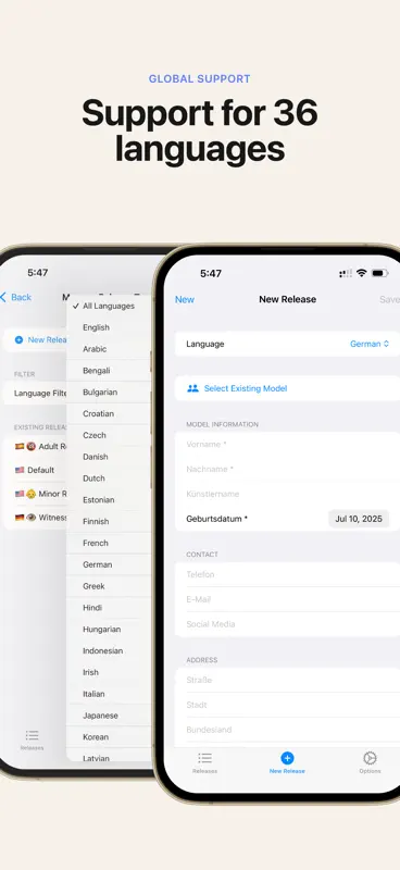 Fast Release - Model Releases screenshot 3 of 6