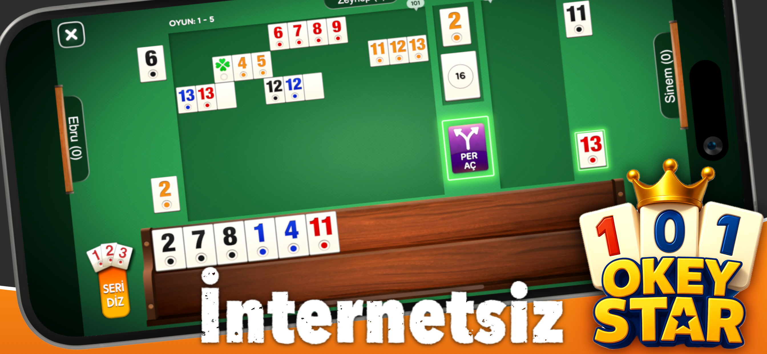 101 Okey Star ( internetsiz )