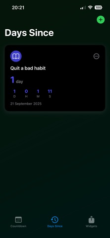 Days Since - Simple Tracker Screenshot 2 of 3