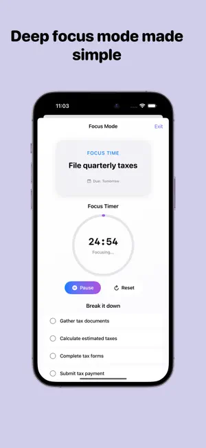 Done: Daily Focus Task Tracker screenshot 4