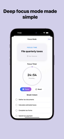 Done: Daily Focus Task Tracker screenshot