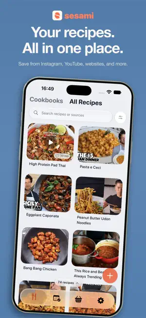 Sesami: Import & Save Recipes screenshot 1