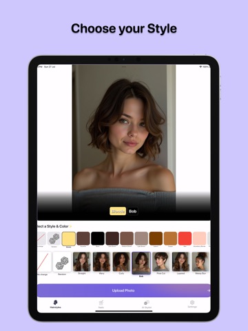 HairStyle: Hair Colour Changer iPad screenshot