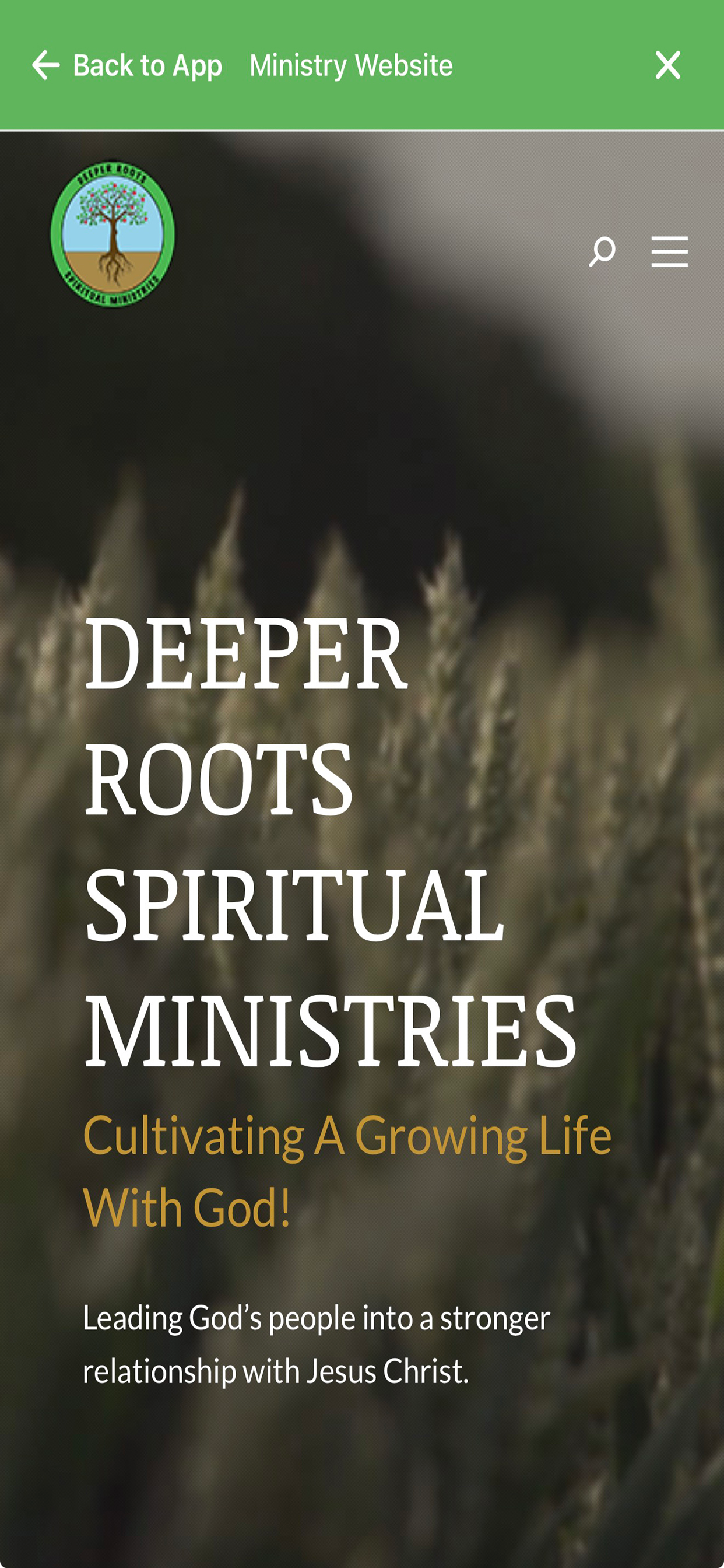Deeper Roots Spiritual App