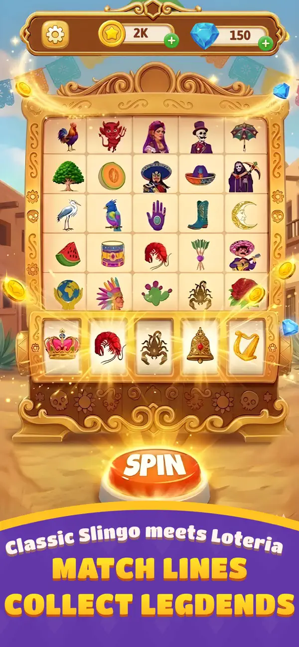 #2. LotoLoco: Loteria Bingo Slots (iOS) By: App Machina LLC