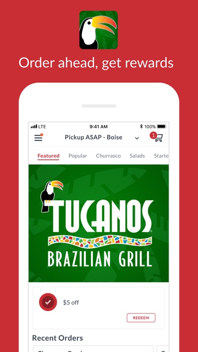 Tucanos Brazilian Grill app screenshot