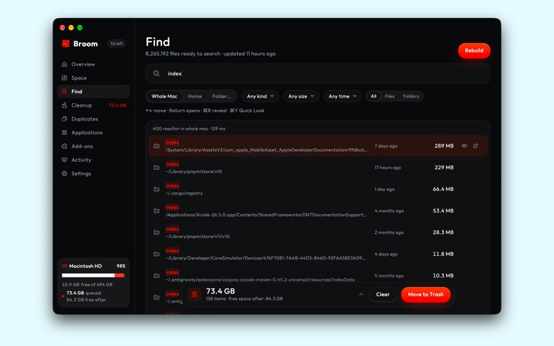 Broom: Disk Analyzer & Cleaner screenshot 3