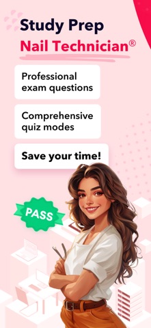 Nail Technician Exam Prep iPhone screenshot