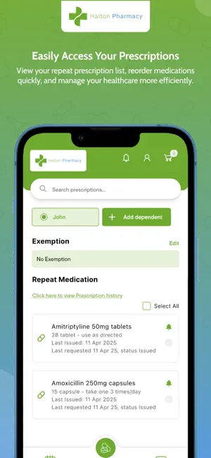 Halton Pharmacy iPhone screenshot 2