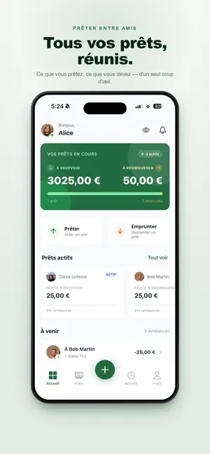 Kredy · Prêts entre amis screenshot 1