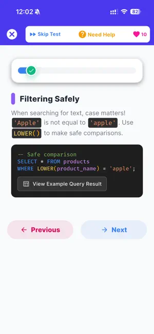 SQL Hero - iOS screenshot 1