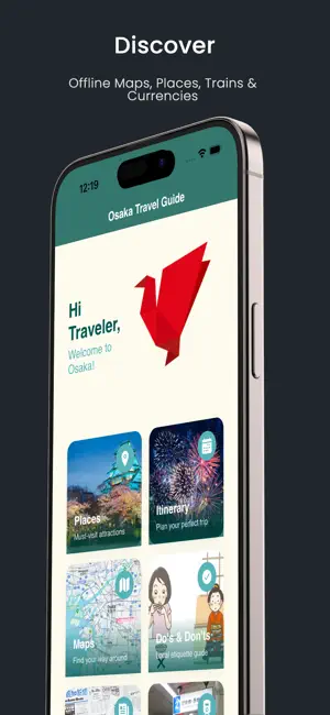 Osaka Travel Guide & Maps screenshot 1