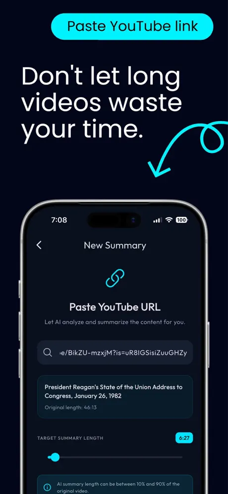 QuickWatch AI Video Summarizer — Képernyőképek 3