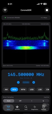 CoronaSDR: RTL-SDR Client Screenshot 1 of 3