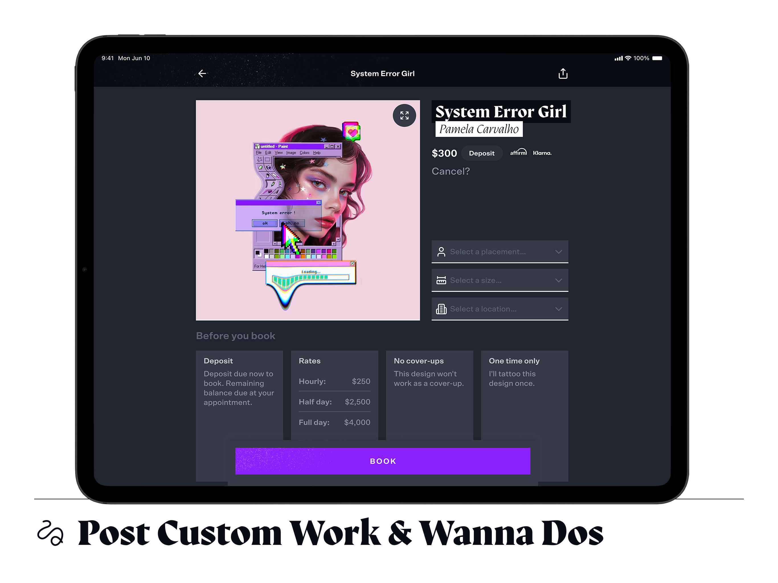 CO:CREATE - Tattoo Booking screenshot 14