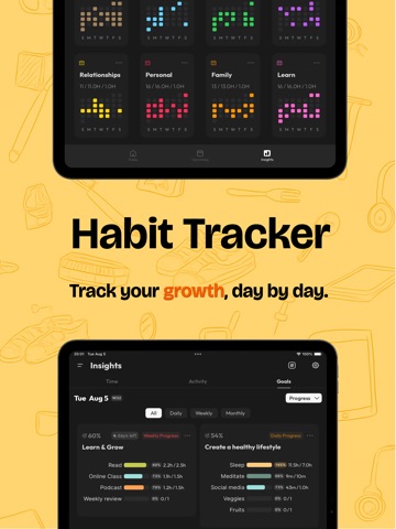 Calflow: Planner & Tracker iPad screenshot