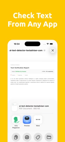 AI & Plagiarism Checker iPhone screenshot