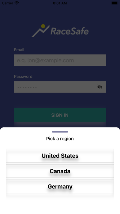 RaceSafe Screenshot