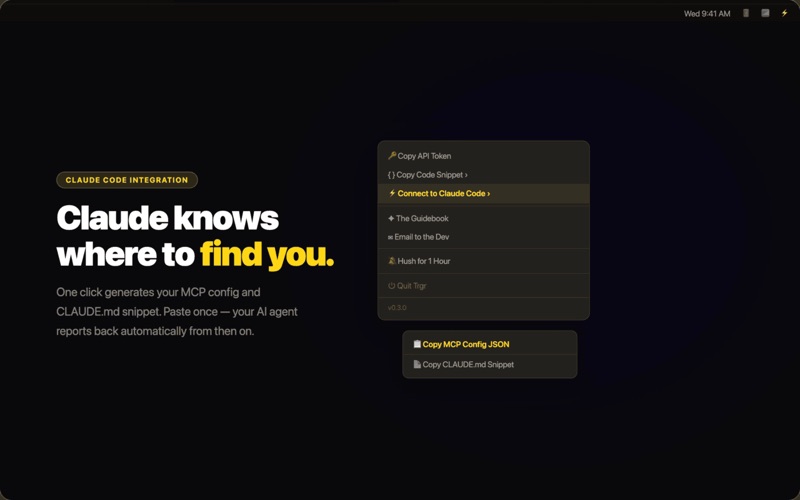 Trgr: Agent Notification Inbox screenshot