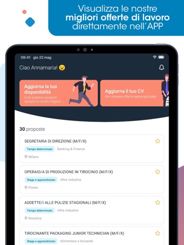 Samsic HR Italia iPad screenshot