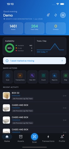 Smartx HUB Asset Tracking screenshot
