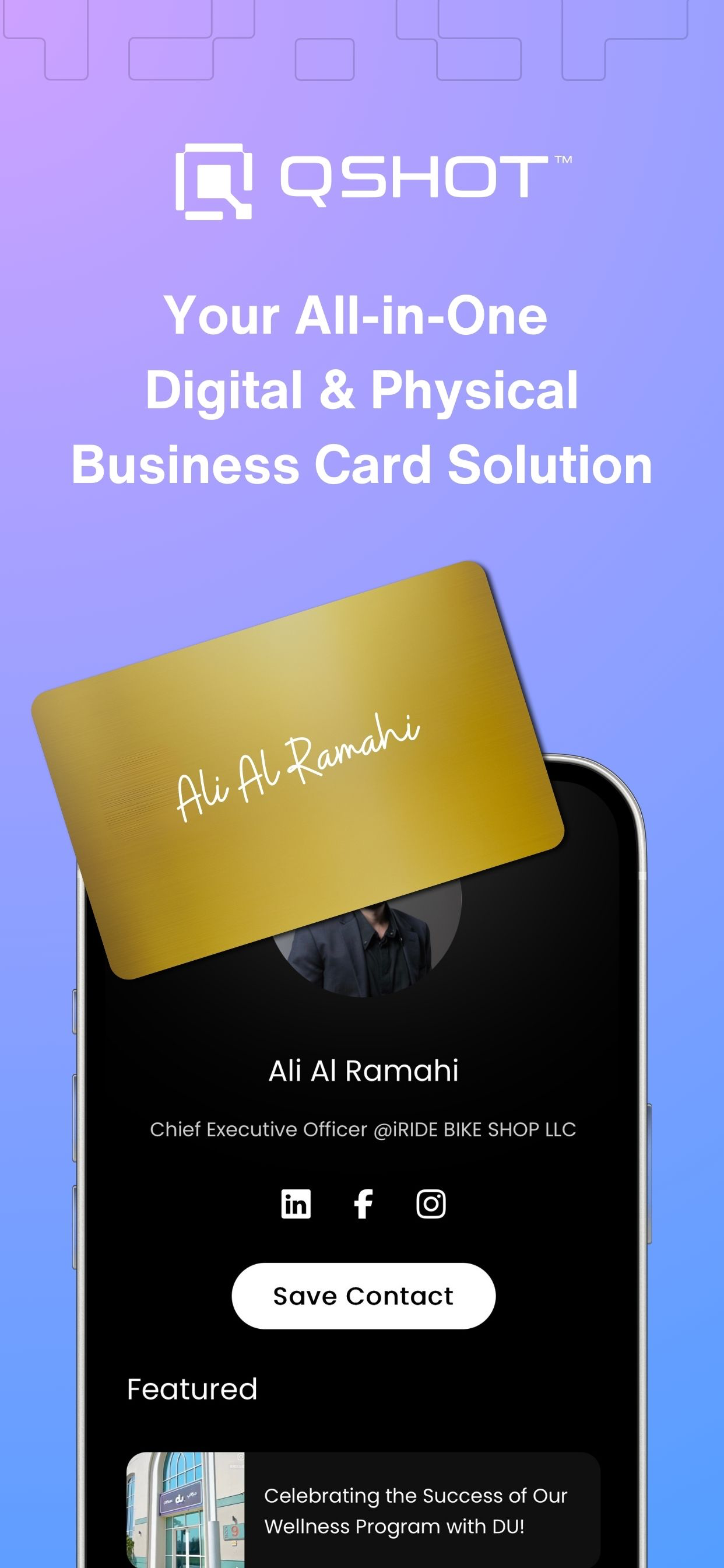 Qshot: Bio & QR creator