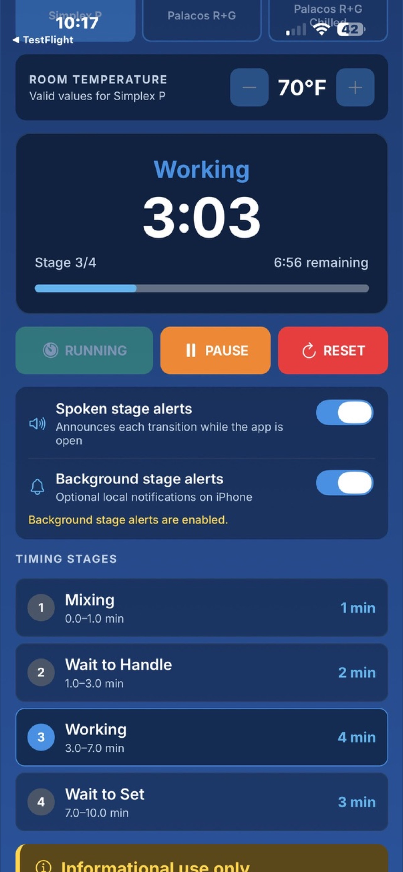Screenshot 3 of Bone Cement Timer
