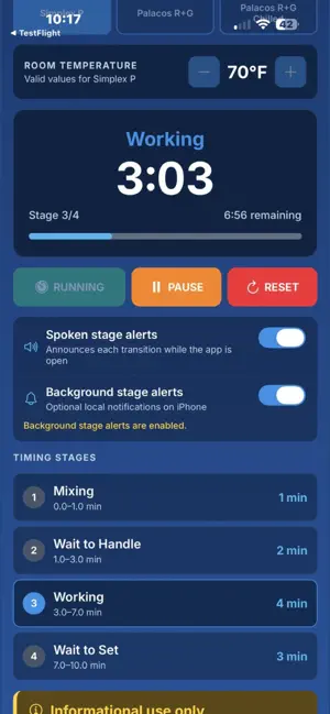 Bone Cement Timer screenshot 3