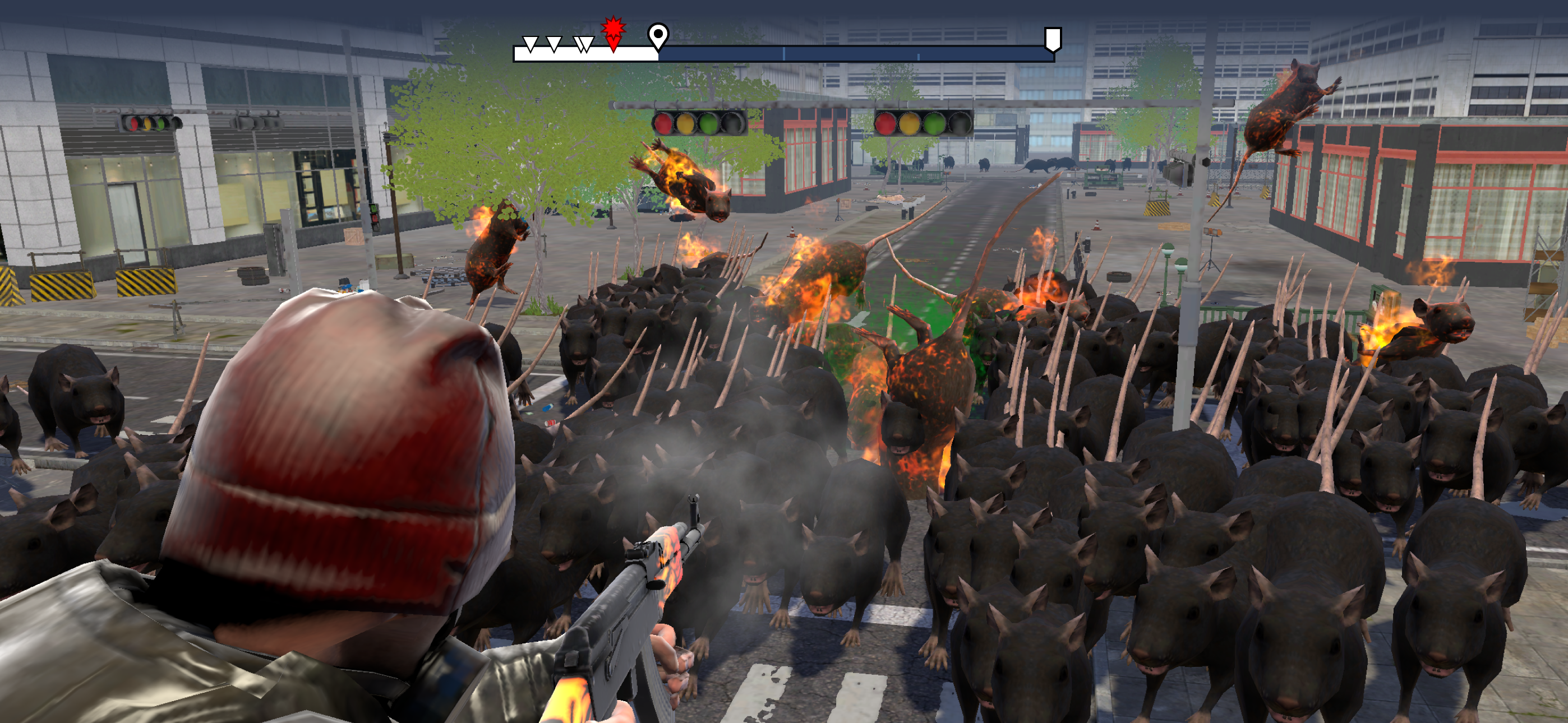 Fire Zone: Flame Gun Shooting