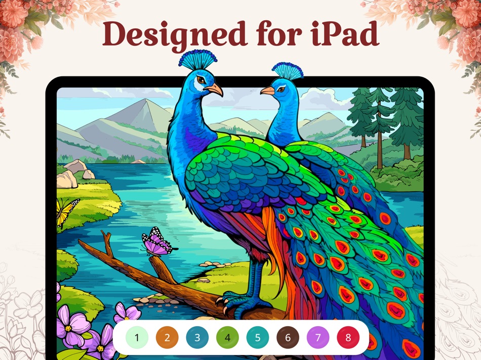 #1. Vista Color: Coloring Book HD (iOS) By: Oakever Games