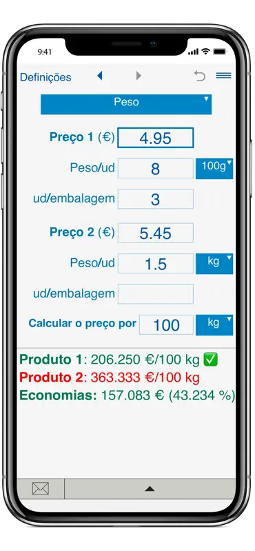 Calculadora de preço unitário screenshot 2 of 8