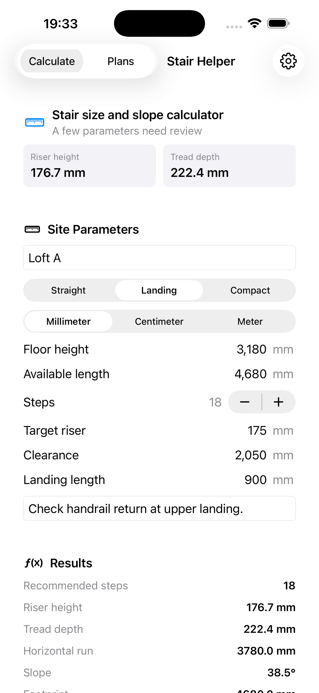Stair Size Calculator 2026 screenshot 3