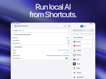 KernelAI - Offline AI Chat iPad screenshot