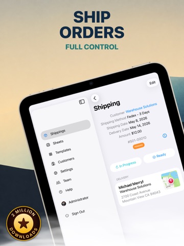Shipping for Business iPad screenshot