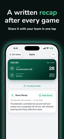 StatHawk: Flag Football Stats Screenshot 10 of 10