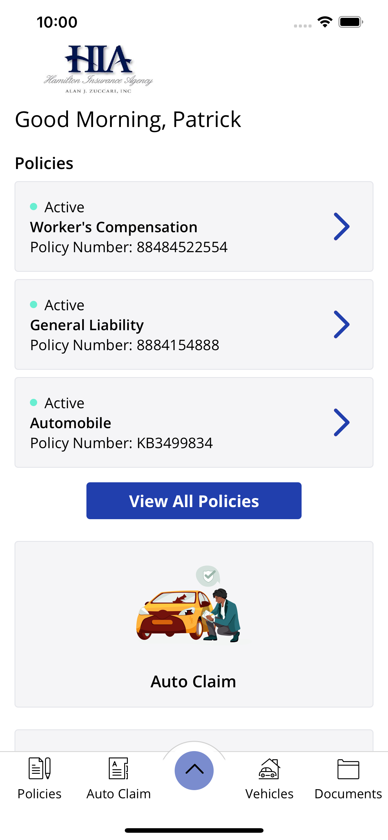 Hamilton Insurance Online screenshot 2
