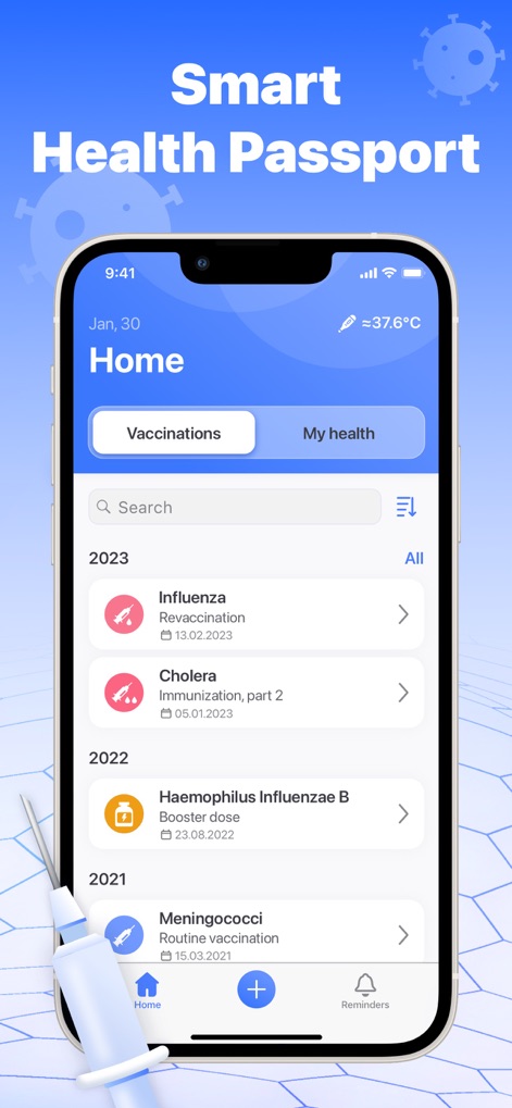 Vaccine & Immunization Record - Health & Fitness App | MWM