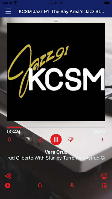 Jazz91 KCSM-FM Screenshot