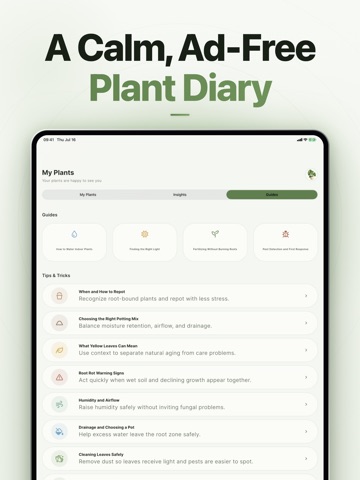Plant Care: Reminder & Tracker iPad screenshot