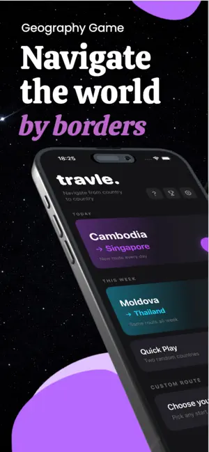 Travle: Country Border Puzzle screenshot 2