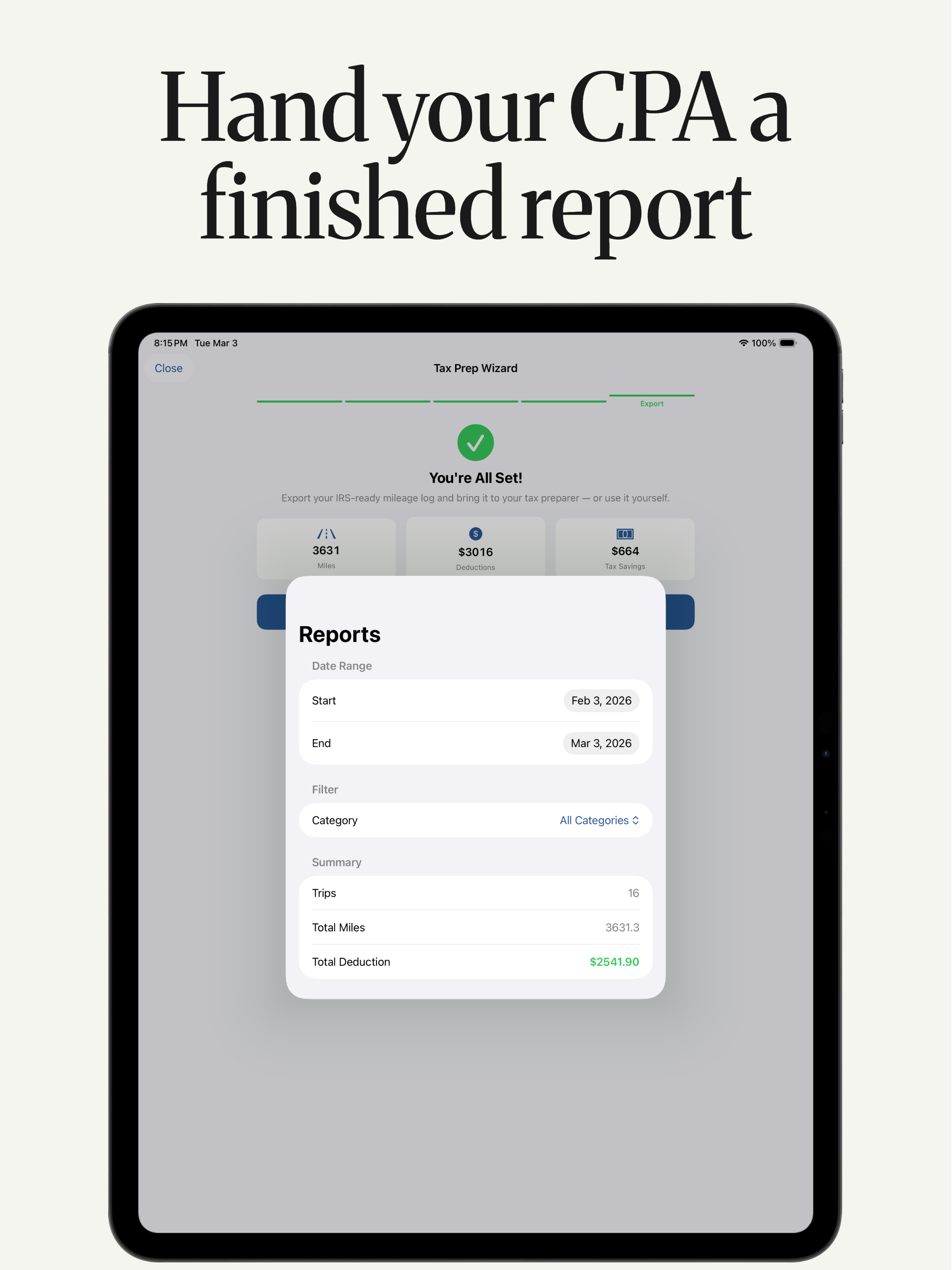 TaxMiles: Mileage Tracker