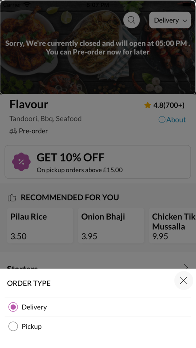 Flavour BurgessHill, Screenshot